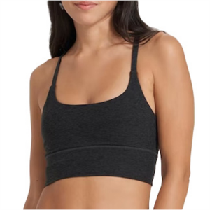 Image of Women's Vuori Long Line Elevation Bra 2023 in Black size X-Small | Elastane/Polyester