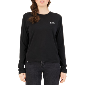Women's MONS ROYALE Icon Relaxed Long-Sleeve Top 2023 in Black size Small | Nylon/Wool/Elastane