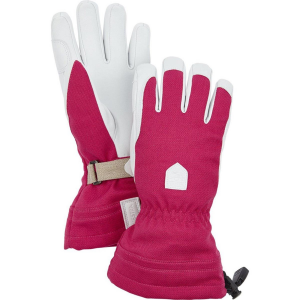 Women's Hestra Patrol Gauntlet Gloves 2023 in Fuchsia size 5 | Leather/Polyester