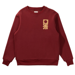 Rhythm Embroidered Fleece Crew Men's 2023 Red size Small | Cotton/Polyester
