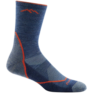 Image of Darn Tough Light Hiker Micro Crew Lightweight Cushion Socks Men's 2024 in Blue size X-Large | Nylon/Spandex/Wool