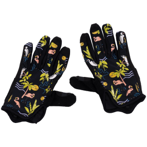 Image of Women's Wild Rye Galena Gel Bike Gloves 2023 in Black size X-Small | Spandex/Suede/Polyester