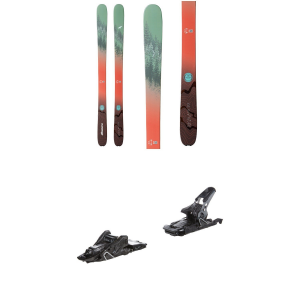 Women's Nordica Santa Ana 93 Unlimited Skis 2024 - 172 Package (172 cm) + 90 AT Bindings in Blue size 172/90 | Plastic
