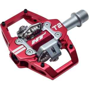 HT Components T2 Clipless Pedals 2023 in Red | Aluminum