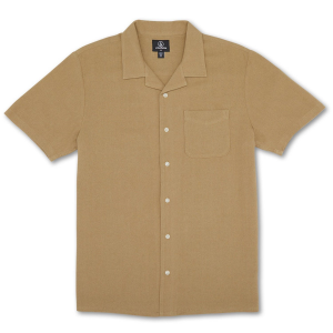 Volcom Hobarstone Short-Sleeve Shirt Men's 2023 in Brown size Medium | Cotton