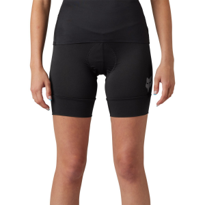 Image of Women's Fox Racing Tecbase Lite Liner Shorts 2023 in Black size X-Small | Nylon/Elastane/Polyester