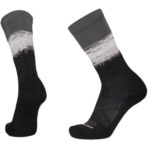 Image of Le Bent The Range Light Cushion Crew Hike Socks Unisex 2023 in Black size Small | Nylon/Wool/Elastane