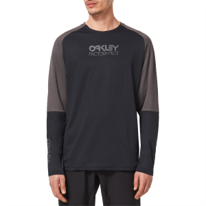 Oakley Factory Pilot MTB Long-Sleeve Jersey 2023 in Black size Medium | Spandex/Polyester