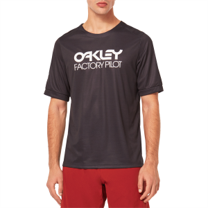 Oakley Factory Pilot MTB Short-Sleeve Jersey 2023 in Black size Small | Cotton/Polyester