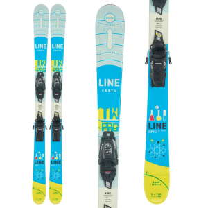 Image of Kid's Line Skis Wallisch Shorty Skis + FTD 7.0 BindingsBoys' 2024 size 149