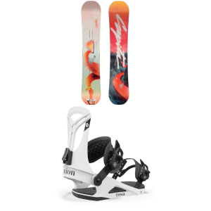 Women's CAPiTA Space Metal Fantasy Snowboard 2024 - 145W Package (145W cm) + M Womens in White size 145W/M | Aluminum