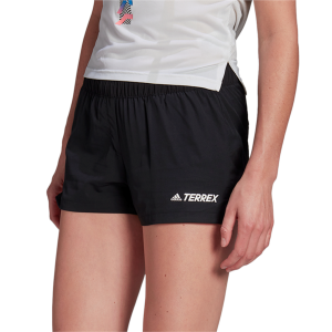 Women's Adidas Trail Shorts 2023 in Black size X-Large | Polyester