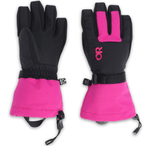 Kid's Outdoor Research Adrenaline Gloves 2023 in Fuchsia size Medium | Nylon/Polyester