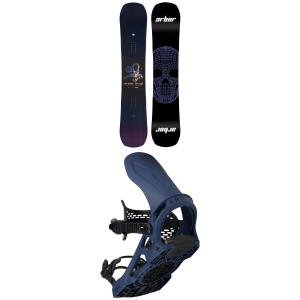 Arbor Draft Camber Snowboard 2024 - 150 Package (150 cm) + S/M Mens size 150/S/M | Aluminum