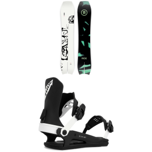 Ride MTNpig Snowboard 2024 - 155 Package (155 cm) + M Mens in Black size 155/M | Nylon/Aluminum/Rubber