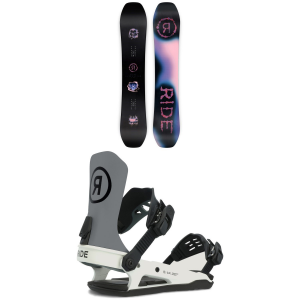 Ride Algorythm Snowboard 2024 - 151 Package (151 cm) + M Mens in Black size 151/M | Nylon/Aluminum/Rubber