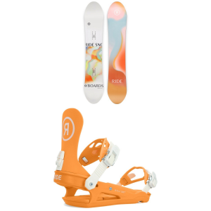 Women's Ride Compact Snowboard 2024 - 154 Package (154 cm) + M Womens | Nylon/Aluminum size 154/M | Nylon/Aluminum/Polyester