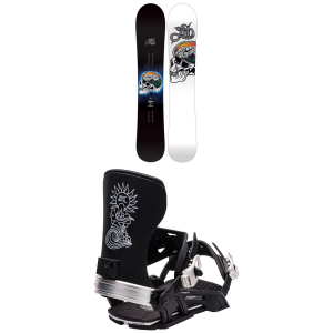 Image of Lib Tech Jamie Lynn C3 Snowboard 2024 - 150 Package (150 cm) + S Mens | Aluminum in Black size 150/S | Aluminum/Polyester