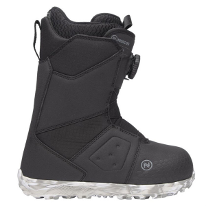 Kid's Nidecker Micron Snowboard Boots 2025 in Black size 4 | Rubber/Micron