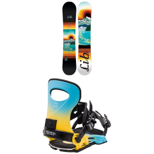 Women's Lib Tech Glider BTX Snowboard 2024 - 151 Package (151 cm) + L Womens in Black size 151/L | Nylon/Aluminum