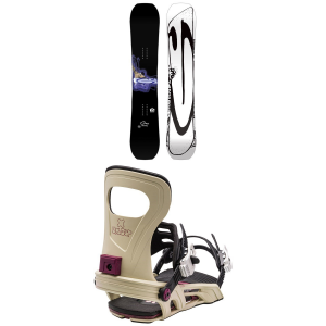 Image of GNU Money C2E Snowboard 2024 - 158W Package (158W cm) + M Mens | Nylon/Aluminum in Grey size 158W/M | Nylon/Aluminum/Polyester