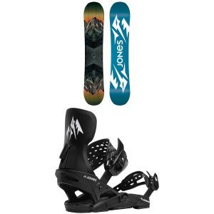 Image of Kid's Jones Prodigy SnowboardKids' 2024 - 145 Package (145 cm) + S Kids in Black size 145/S | Plastic