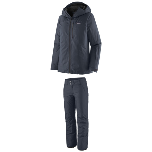 Image of Women's Patagonia Insulated Powder Town Jacket 2023 - XS Package (XS) + M Insulated in Blue size Xs/M | Polyester