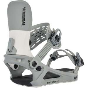 Image of Women's K2 Network Snowboard Bindings 2024 in Gray size Small | Nylon