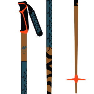 Image of K2 Freeride 18 Ski Poles 2024 in Brown size 110 | Aluminum/Rubber
