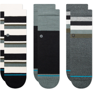 Kid's Stance Bounce Back 3-Pack Socks 2023 in Teal size Medium | Cotton