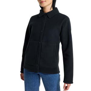 Women's Burton Cinder Fleece Snap Shirt 2025 in Black size Medium
