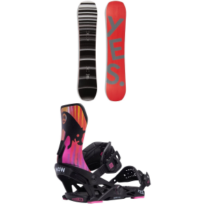 Image of Yes. Standard Snowboard 2024 - 153 Package (153 cm) + S Mens in Black size 153/S | Nylon