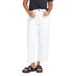 Women's Volcom Weellow Denim Pants 2024 in White size 28" | Cotton/Denim