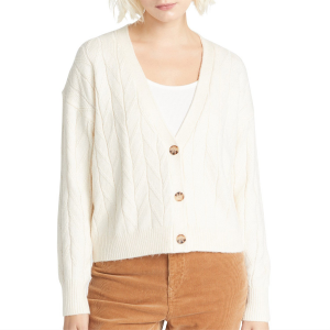 Women's Volcom Stone Trip Sweater 2023 White size X-Large | Nylon/Viscose/Polyester