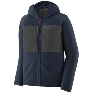 Image of Patagonia R2 TechFace Hoodie Men's 2025 in Brown size Large | Elastane/Polyester