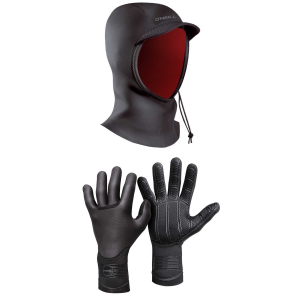 Image of O'Neill Psycho 3mm Wetsuit Hood 2022 - X-Large Package (XL) + L Gloves in Black size Xl/L | Rubber/Neoprene