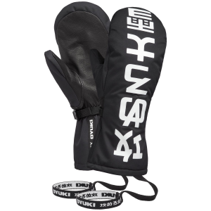 Image of Oyuki Logo GORE-TEX Mittens 2025 in Black size X-Large | Leather/Polyester