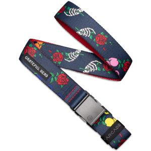 Image of Arcade Grateful Dead Skelton Bear Slim Belt 2024 in Navy | Polyester/Plastic