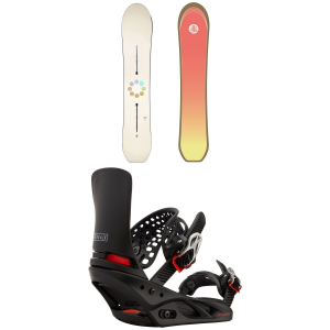 Burton Family Tree Gril Master Snowboard 2024 - 145 Package (145 cm) + L Womens in Gray size 145/L | Nylon