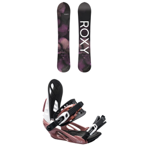 Women's Roxy Smoothie C2 Snowboard 2024 - 146 Package (146 cm) + M/L Womens in White size 146/M/L