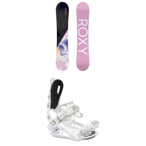 Women's Roxy Dawn Snowboard 2024 - 152 Package (152 cm) + M/L Womens in White size 152/M/L