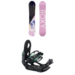 Women's Roxy Dawn Snowboard 2024 - 138 Package (138 cm) + M/L Womens in Black size 138/M/L