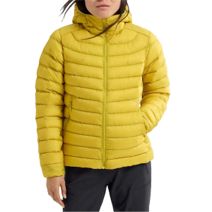 Image of Women's Arc'teryx Cerium Hoodie 2024 in Yellow size Small | Nylon