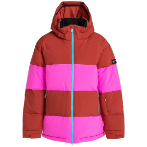 Women's Roxy X Rowley Block Puffer Jacket 2024 in Pink size X-Large | Polyester/Plastic