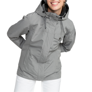 Women's Roxy Billie Jacket 2024 Gray in Grey size Medium | Polyester