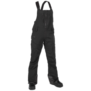 Image of Women's Volcom VS 3L Stretch GORE-TEX Bib Overalls 2024 in Black size 2X-Large