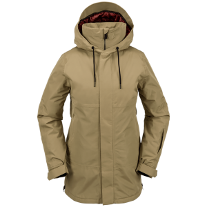 Image of Women's Volcom Paxson 2L TDS INF Parka Jacket 2024 in Khaki size Large