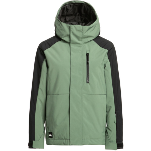 Image of Kid's Quiksilver Mission Block Jacket Boys' 2024 in Green