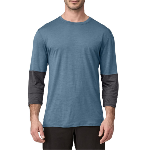 Patagonia 3/4 Sleeve Bike Jersey 2024 in Blue size Medium | Wool/Polyester