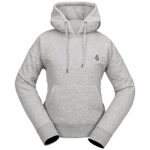 Image of Women's Volcom V.CO Air Layer Thermal Hoodie 2024 in Gray size Small | Elastane/Polyester